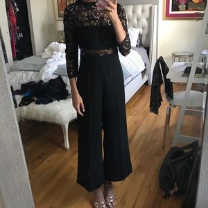 Zara black lace jump suit