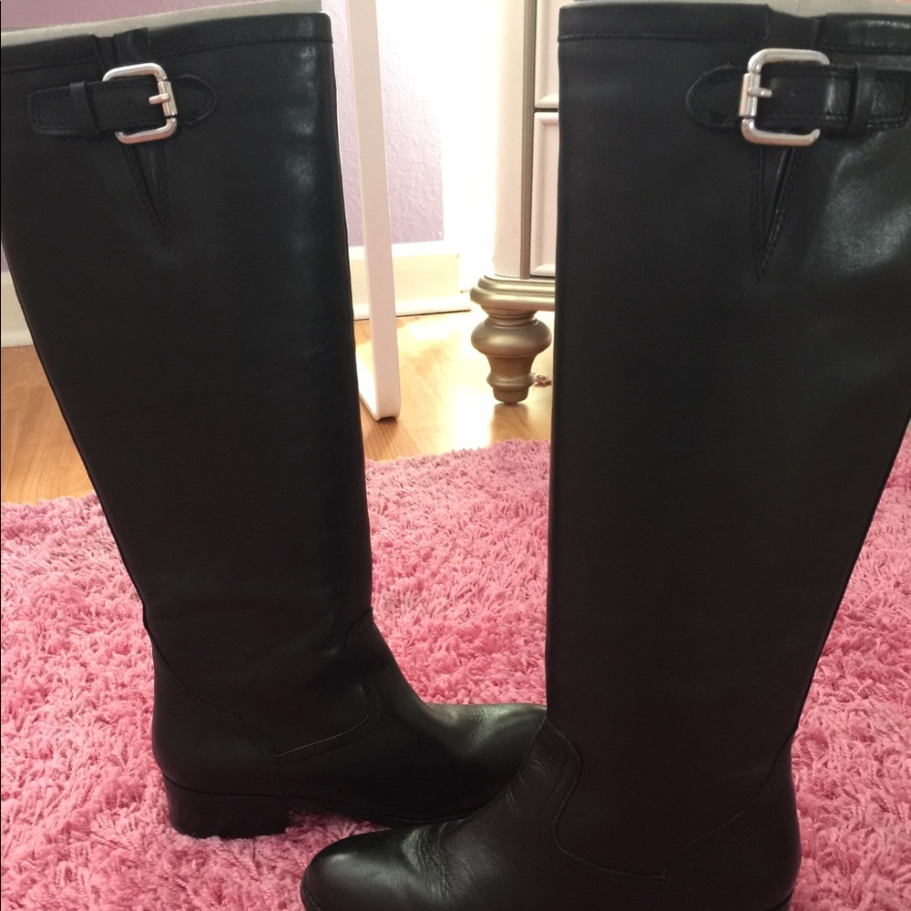 Black Ralph Lauren riding boots