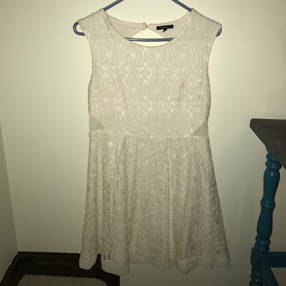 Cream lace dress