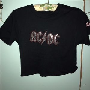 AC/DC crop top