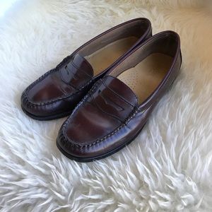 Weejuns penny loafers in burgundy