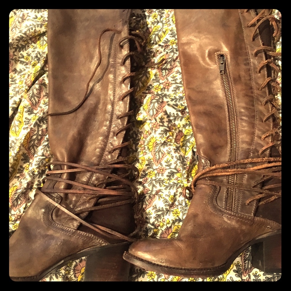 Leather Free bird boots!
