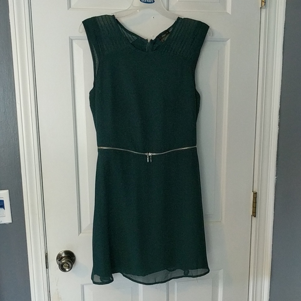 Hunter green fit and flare