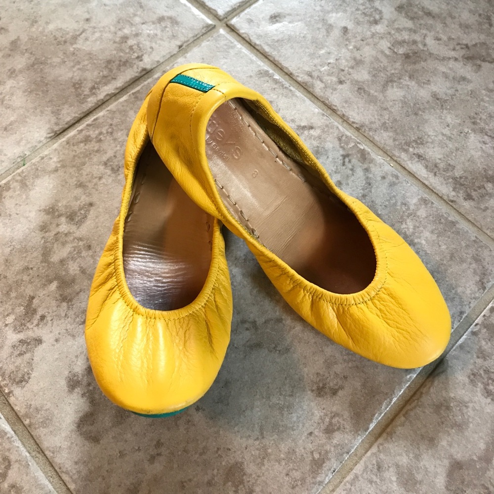 Tieks! Mustard yellow size 8!