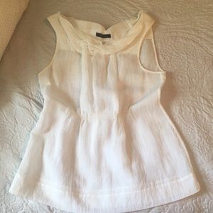 Sheer, Crumb Catcher Collared BCBG Tank