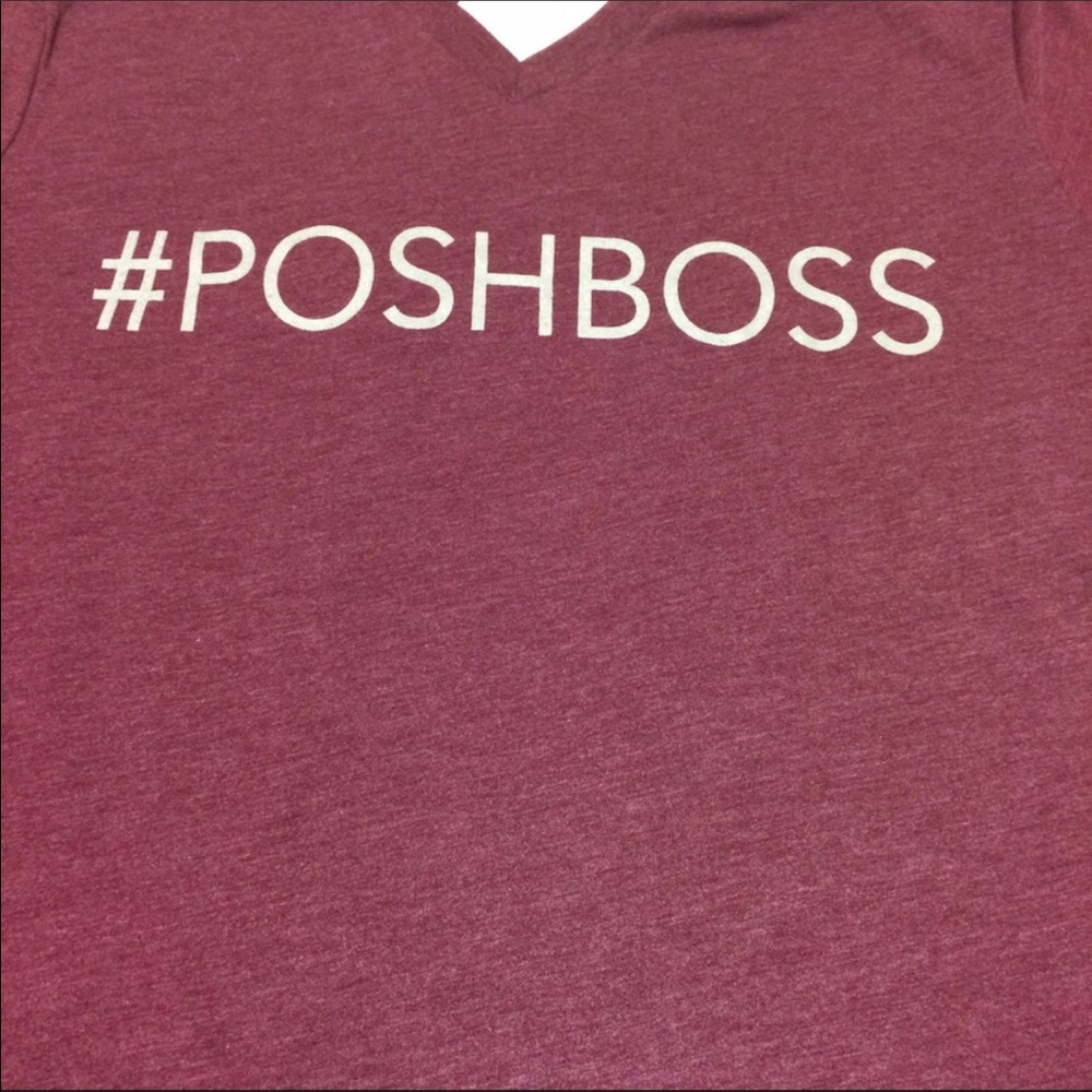 Final Price Drop! #POSHBOSS Soft V-neck T-shirt - Picture 4 of 6