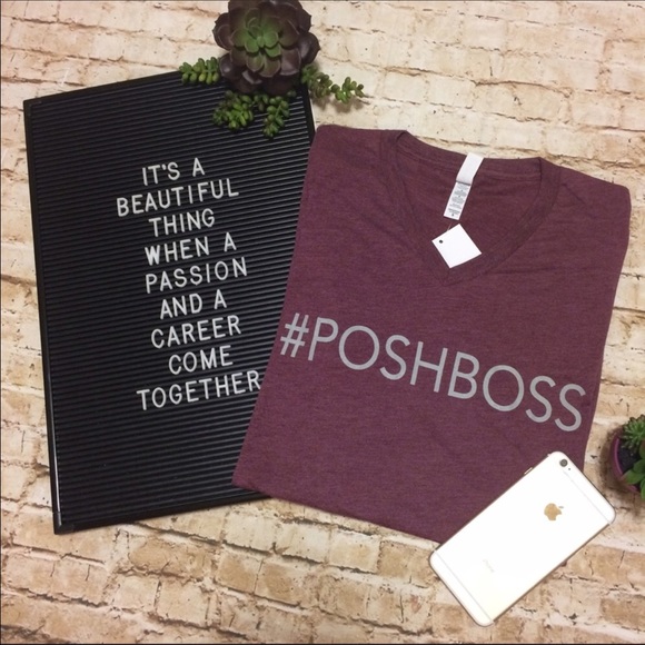 Final Price Drop! #POSHBOSS Soft V-neck T-shirt - Picture 3 of 6
