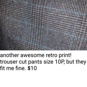 Retro style trousers