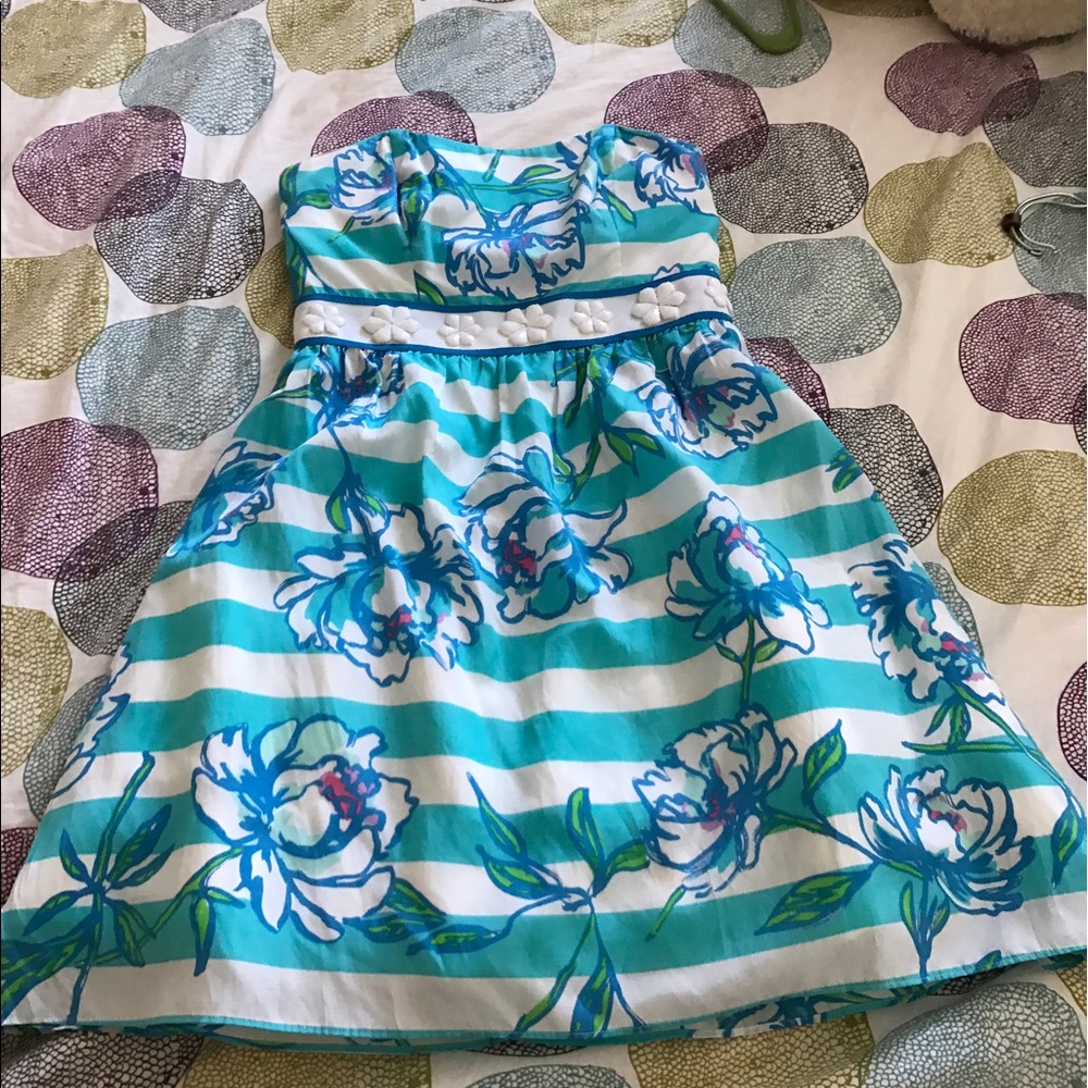 Lilly Pulitzer strapless dress