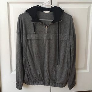 grey lightweight sweatshirt