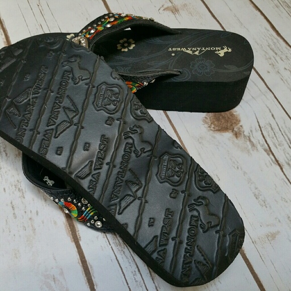 Montana West 12 Gauge Flip Flops NWT - Picture 7 of 7
