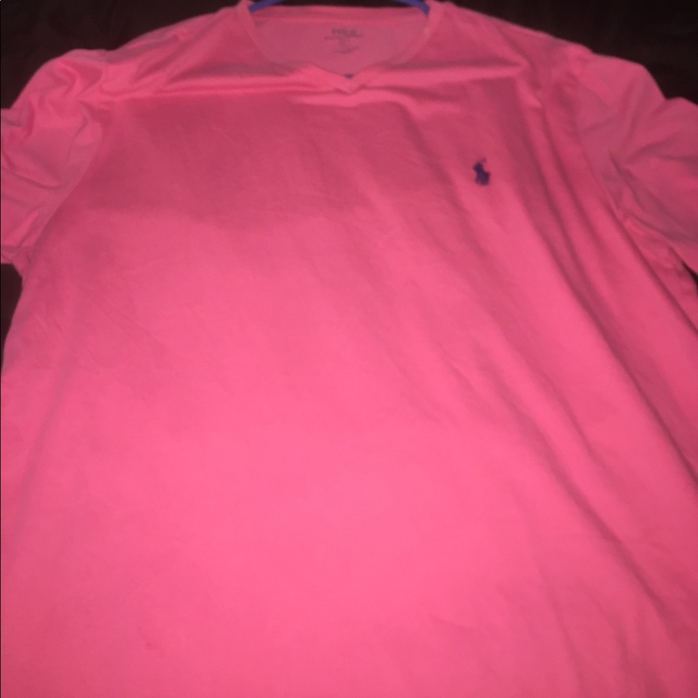 Pink Polo v-neck