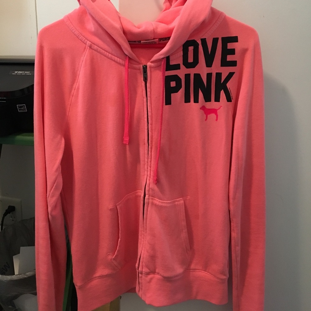 Pink zip up