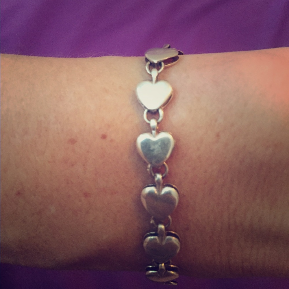 Sterling Silver Heart Bracelet 💕