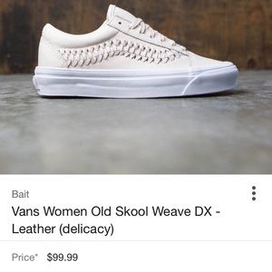 vans old skool leather sneakers