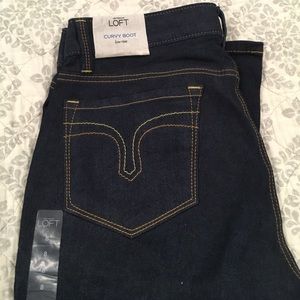 Loft Curvy Boot Low Rise Jeans