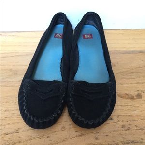 Black loafers
