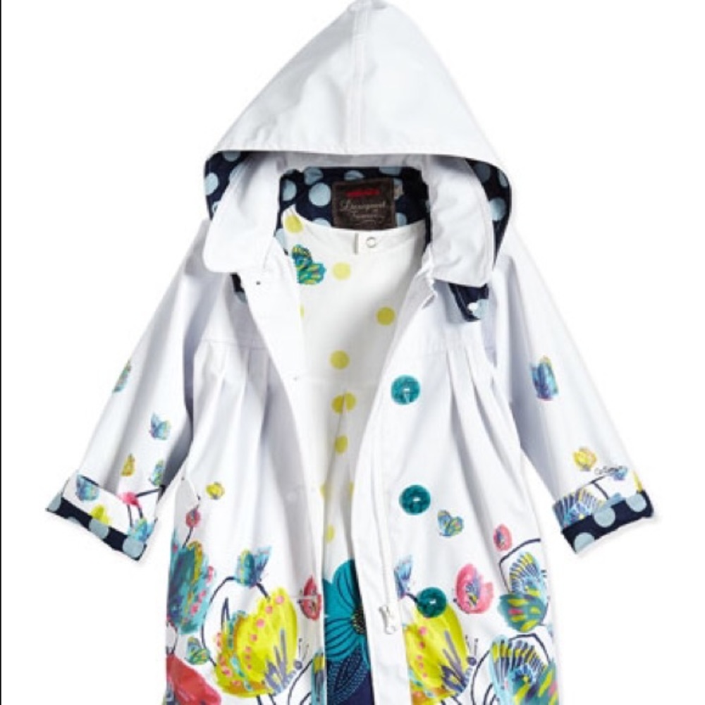 Catimini Girl's Butterfly Printed Raincoat
