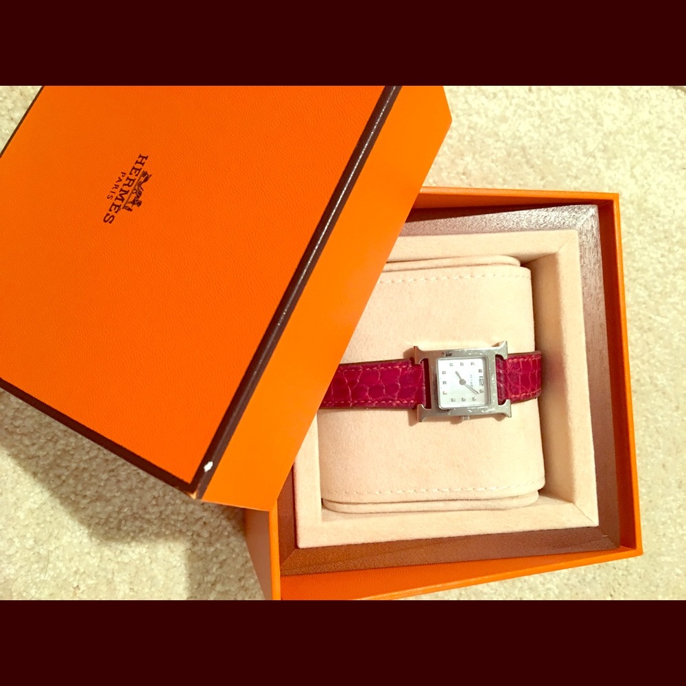 Authentic Hermes diamond watch
