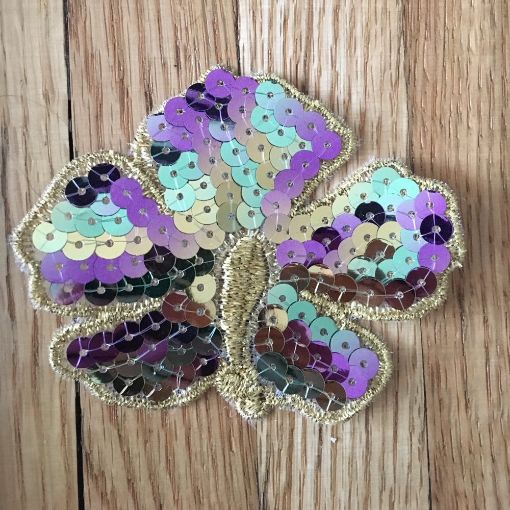 Marc Jacobs small flower sequin patches