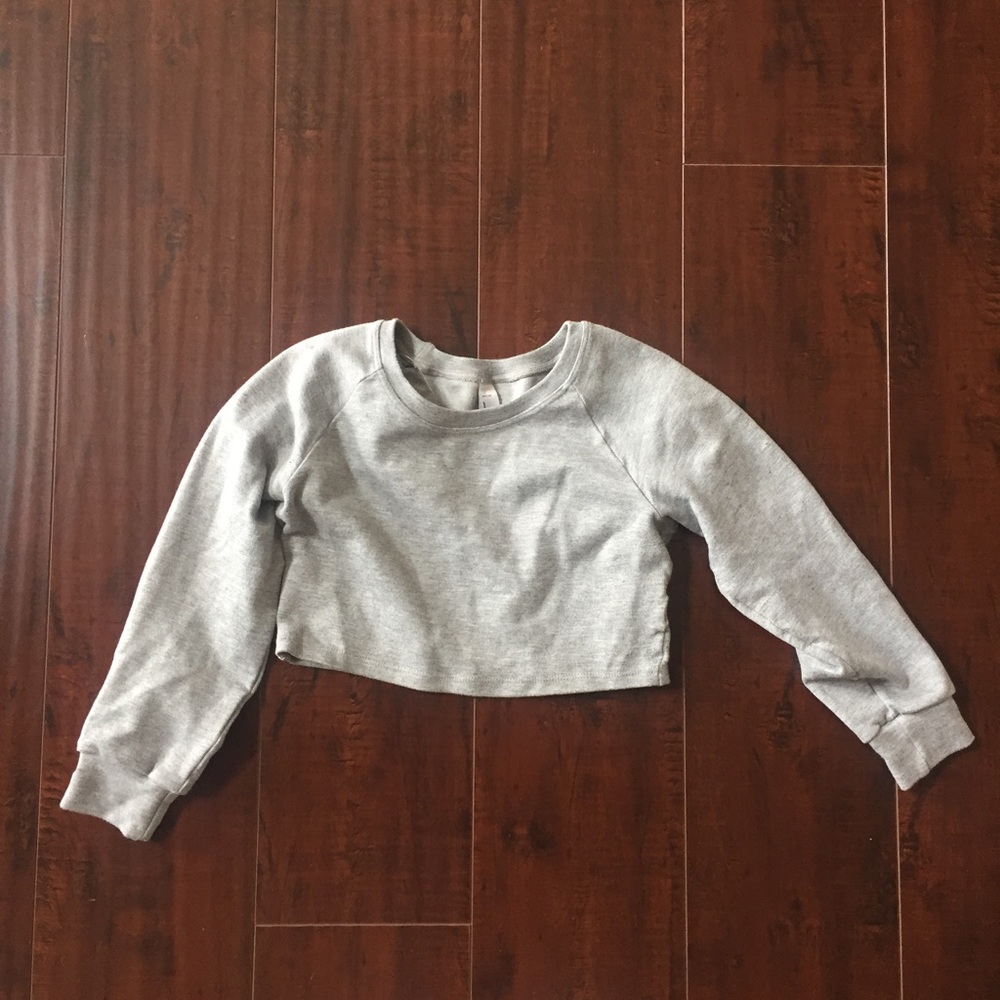 American Apparel Grey Crop Top