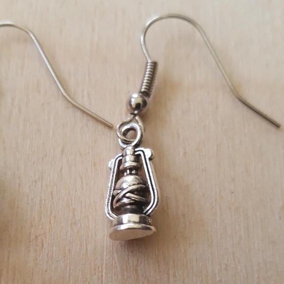 Miniature Lantern Pierced Earrings Camping Outdoor - Picture 2 of 5