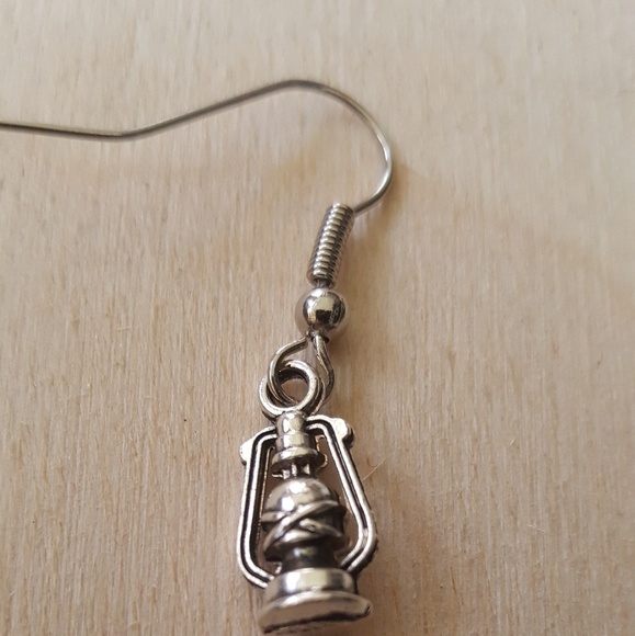 Miniature Lantern Pierced Earrings Camping Outdoor - Picture 3 of 5