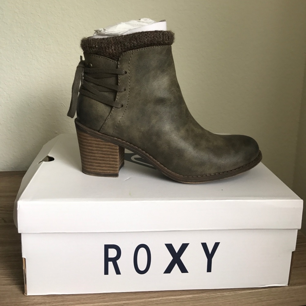 Roxy Olive heeled ankle bootie
