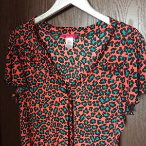 Rockabilly Pin-Up Leopard Blouse