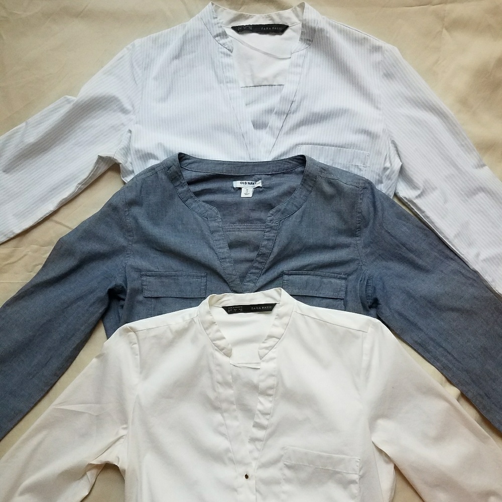 Sold. Bundle of two button down shirts.