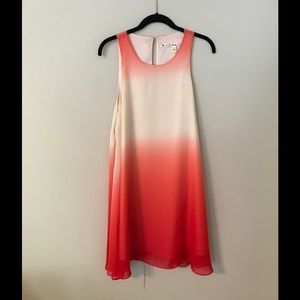 Flowy orange ombré sundress