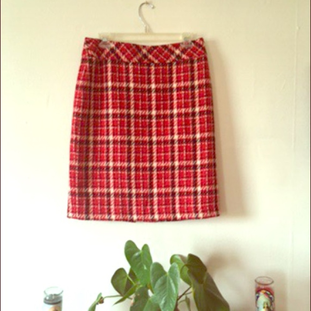 💋Vintage Villager Plaid Skirt