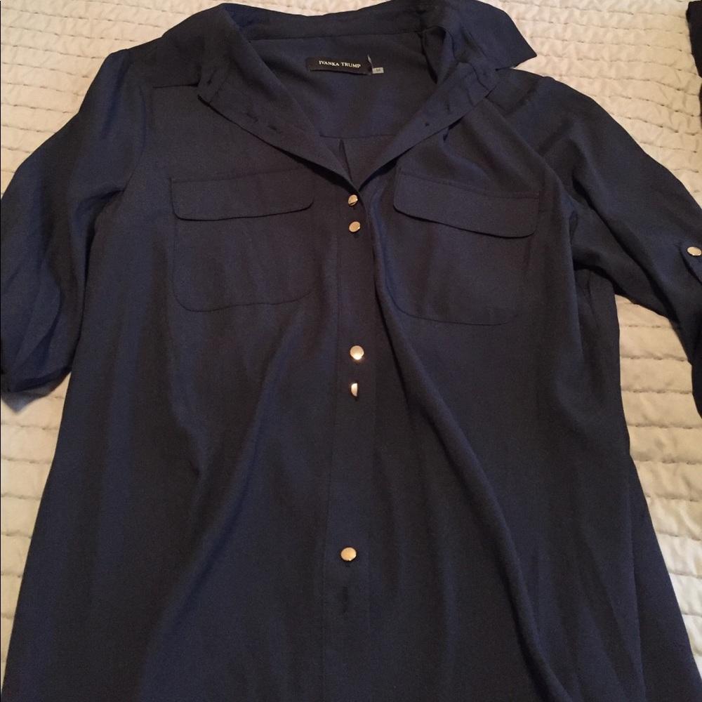 Navy blouse