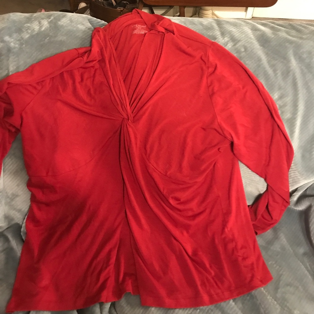 Red Knit Dress Top