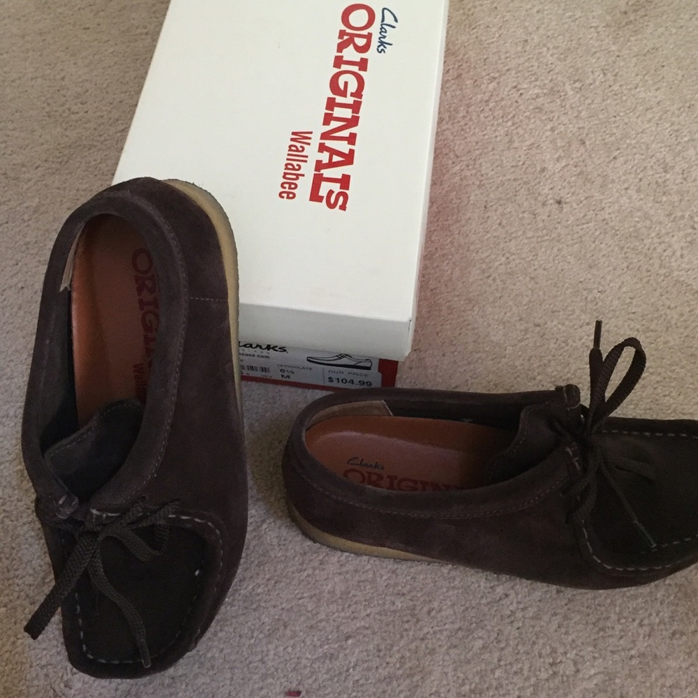 ❣️Clarks Wallabees chocolate suede ❣️