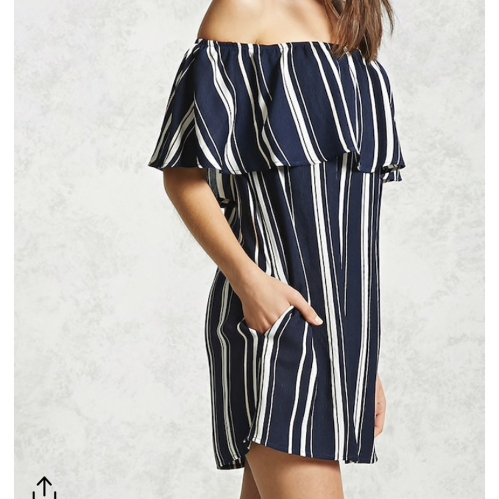 Off the Shoulder Flounce Dress