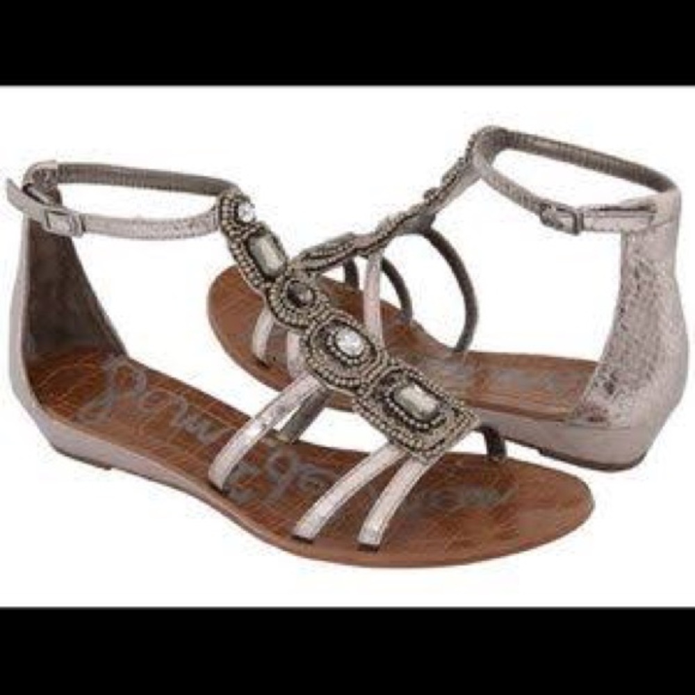 LAST CHANCE SHOES‼️ SAM EDELMAN "Daley"  Bejeweled Sandals