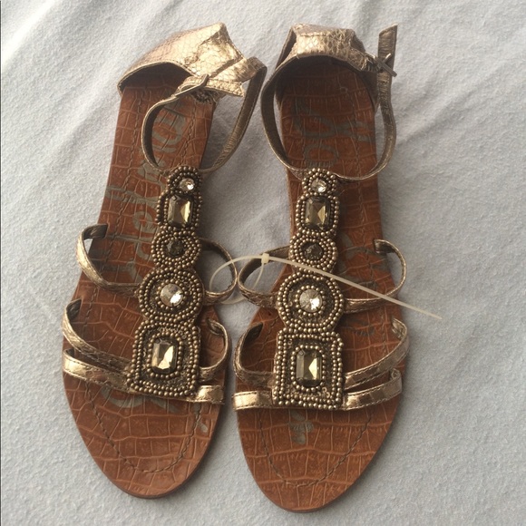 FINAL PRICE‼️SAM EDELMAN "Daley" Bejeweled Sandals - Picture 2 of 8