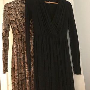 H&M long sleeved dresses - both size XS