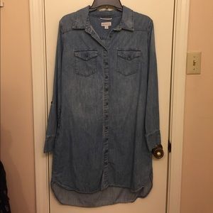 Large Chambray Shirt dress