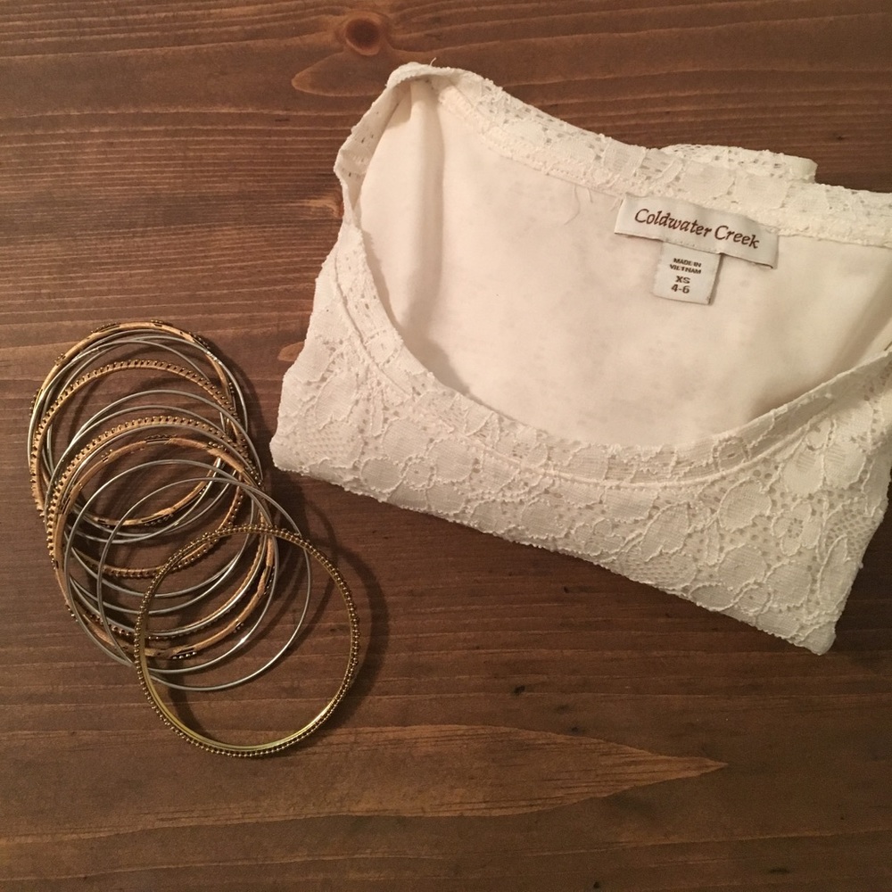 Moving sale!!! Lace blouse Coldwater Creek