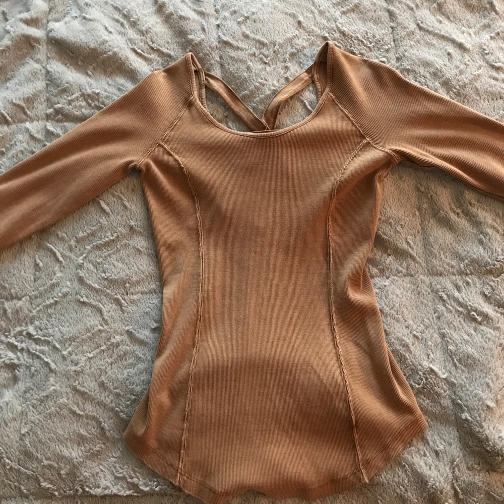 Free People top with criss-cross back