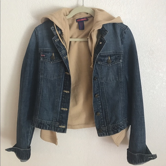 vintage hooded denim jacket - Picture 3 of 4