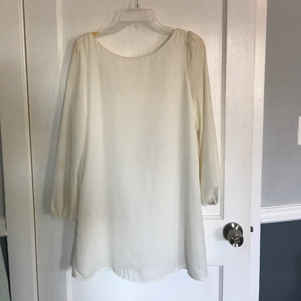 Cross back babydoll dress