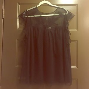 Beautiful black lace shirt