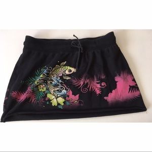 Ed Hardy Cotton Miniskirt Size L