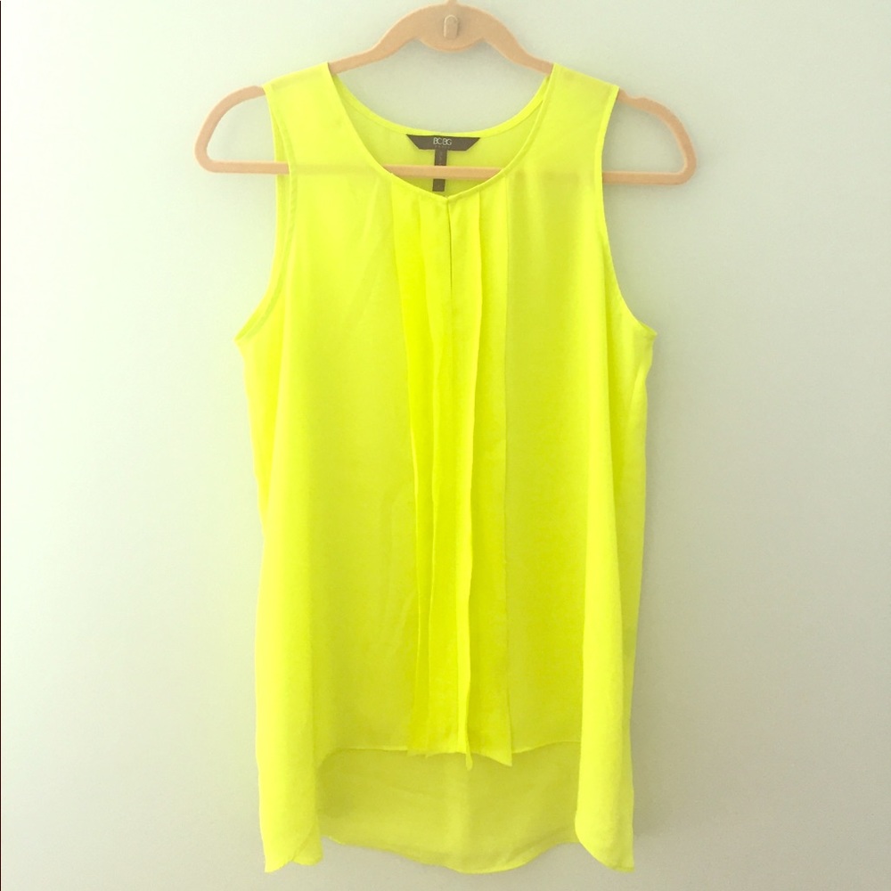 BCBG Paris Neon Sleeveless Top