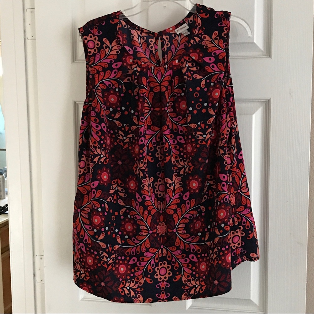 Merona retro look sleeveless blouse XXL
