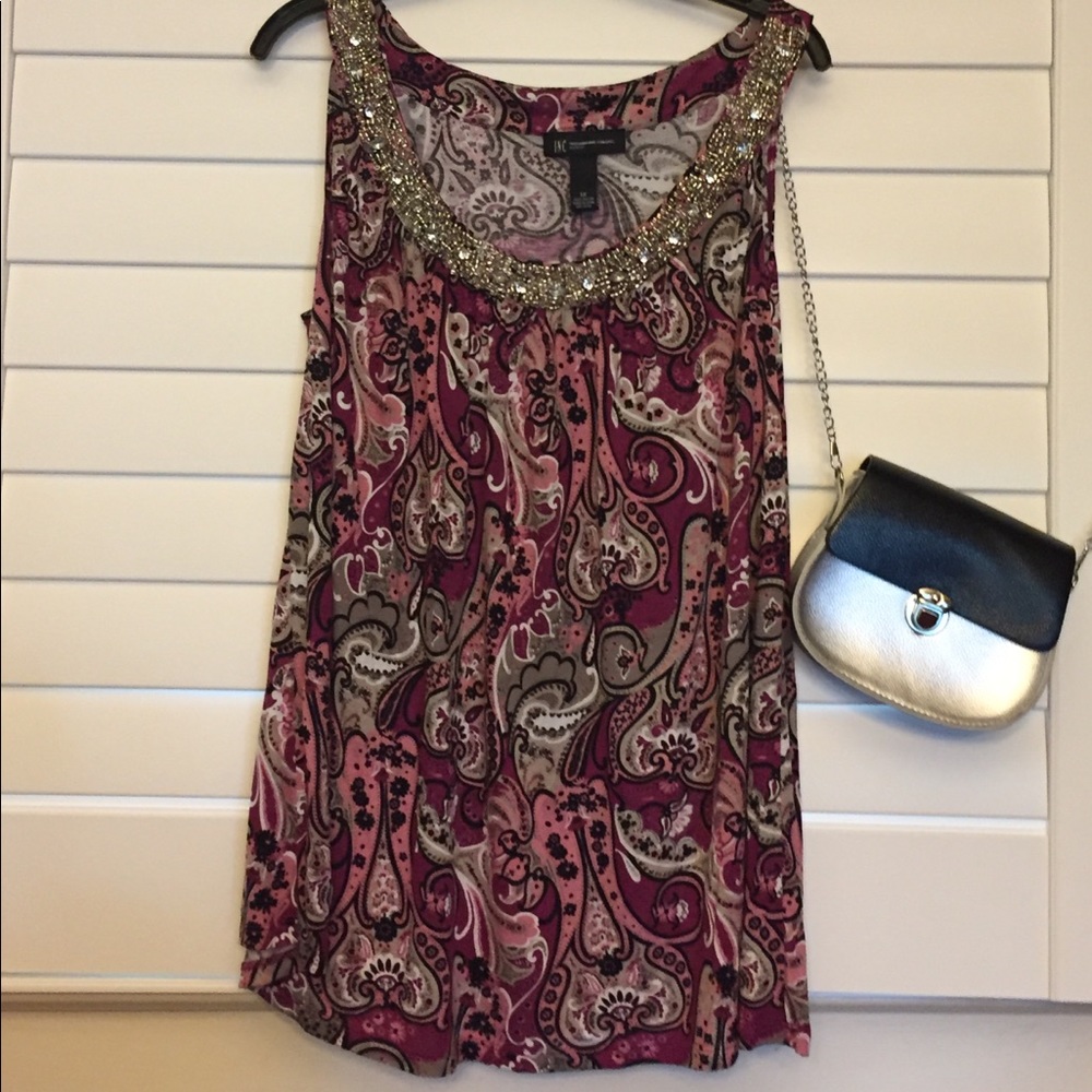 Inc international concepts, 1X, tank, beaded