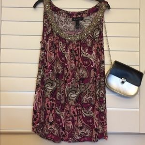 Inc international concepts, 1X, tank, beaded